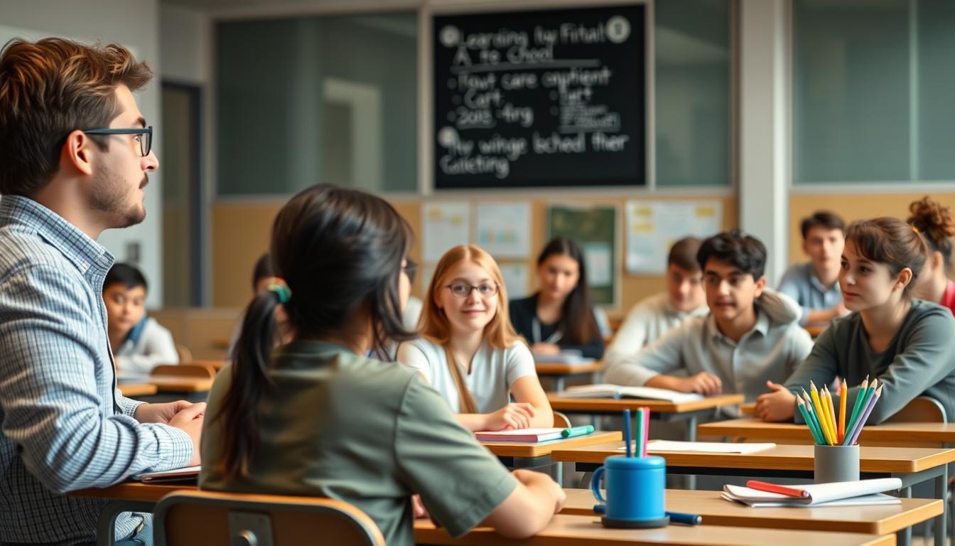 Students working in research laboratory